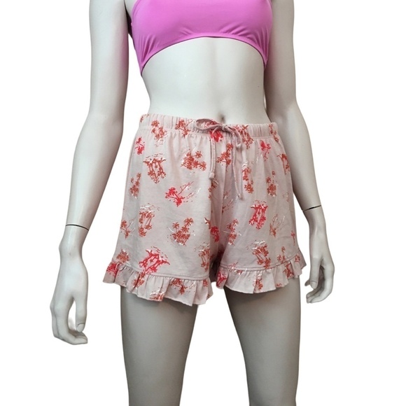 Abound Ruffle Drawstring Shorts Versatile Lounge, Leisure Casual, Sleep - Picture 2 of 13